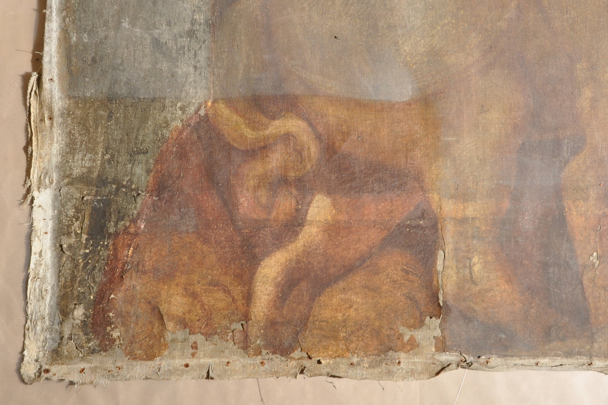 14. Un particolare dell'Assedio di Betulia durante il restauro del 2013