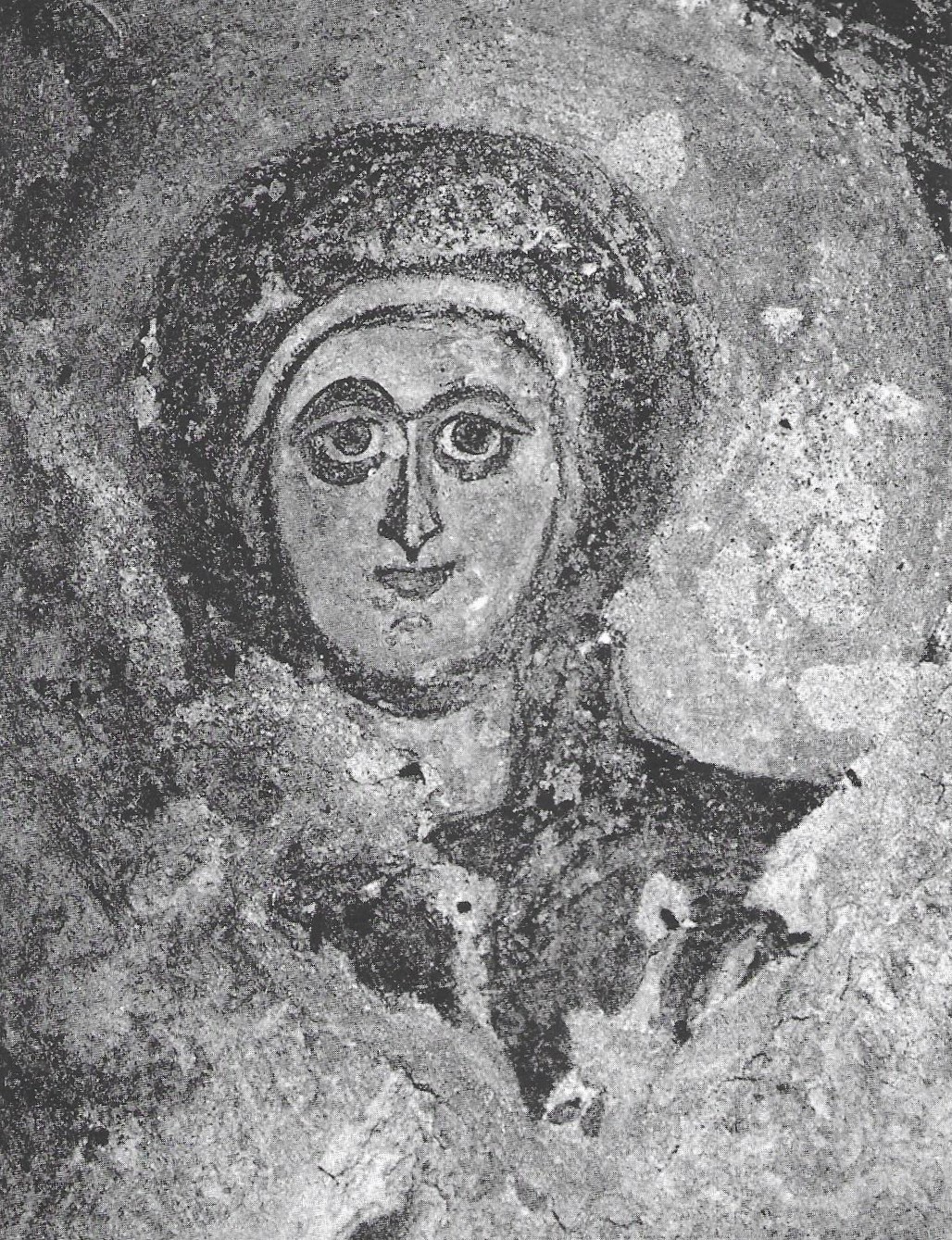 49. Dettaglio della Vergine, fotografia del 1935 (prima dello stracco ...